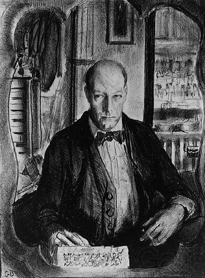 George Wesley Bellows American painter George Bellows (1882-1925). Self-portrait Germany oil painting art